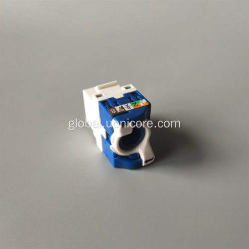 Keystone Jack CAT6A 10G high connecting speed networking cat6a keystone jack Supplier